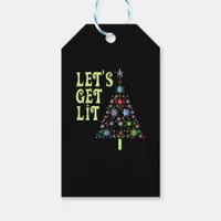 Let's Get Lit Funny Christmas Gift Tags