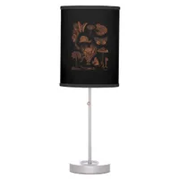 Botanical Art, Frog Fungi Goblincore Aesthetic Cot Table Lamp