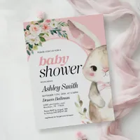 Bunny Baby Shower Invitation