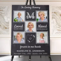 Rustic Memorial 5 Photo Loving Memory Funeral Foam Board