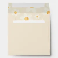 Retro Daisy Birthday Party Envelope | Groovy Yello