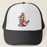 Christmas Mermaid Trucker Hat