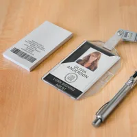 Modern ID Card Your Logo Minimalist Business Badge