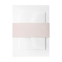 Blush Pink Invitation Belly Band