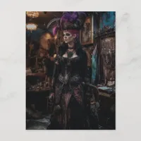 Beautiful Woman in the Costume Shop Postcard