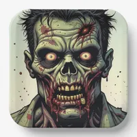 Zombie Themed Halloween Party Paper Plates