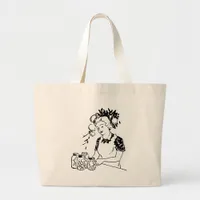 Vintage Canning to Preserve Food Large Tote Bag