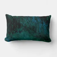 Abstract Blue Marble Lumbar Pillow