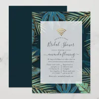 Tropical Night Virtual Shower Invitation