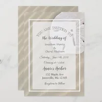 Sand Dollar Beach Themed Wedding Invitations