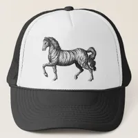 Vintage Zebra Trucker Hat