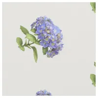 Blue Hydrangea Flower Fabric