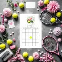 Chic Social Club Tennis Bachelorette Bingo