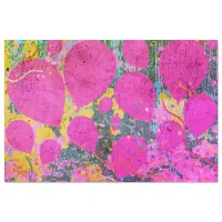 Party Balloons Artwork Pink Blue Orange Green Gold Tissue Paper