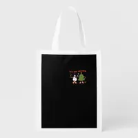 Tis The Season Christmas Tree Pals Classic Trendy  Grocery Bag