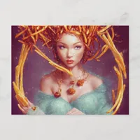 French Fry Goddess Postcard