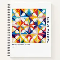 Bauhaus Geometric Abstract Pattern#3 ID1068 Notebook