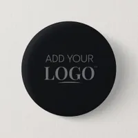 Business Logo Modern Minimalist Black Employee Button