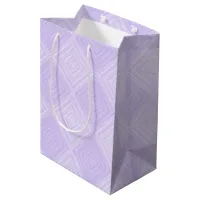 Purple Lilac Geometric Diamond Medium Gift Bag