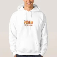 Tis The Season Leopard Football Halloween Fall Hoodie