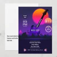 Rock and Roll Wedding Invitation