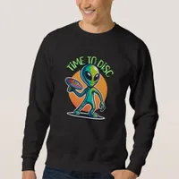 Retro Alien Disc Golf Sweatshirt