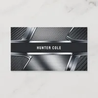 Carbon Fiber and Metal Industrial Business Card