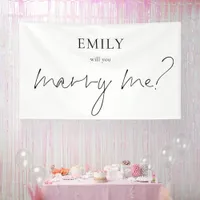 Modern Will You Marry Me Surprise Proposal Sign