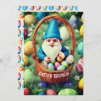 Charming Gnome & Basket Easter Egg