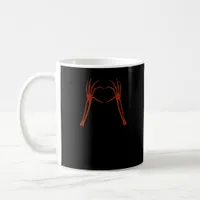 Skeleton Hands Heart Sign Costume Funny Halloween  Coffee Mug