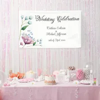 Elegant Floral Wedding Soft Botanical Romance Banner