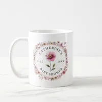 Pink Wildflower Baby Shower Coffee Mug – Dusty Wat
