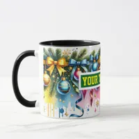 Christmas Bulbs Ornaments Coffee Mug