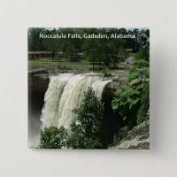 Noccalula Falls, Gadsden, Alabama Pinback Button