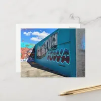 Awesome Clinton, Iowa mural like graffiti  Postcard