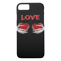 Skeleton Hands Heart Funny Design iPhone 8/7 Case