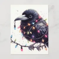 The Christmas Raven Postcard