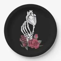 Heart The Skeleton's Hand Classic Paper Plates