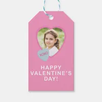 XOXO Heart Photo Valentine's Day Simple Gift Tag