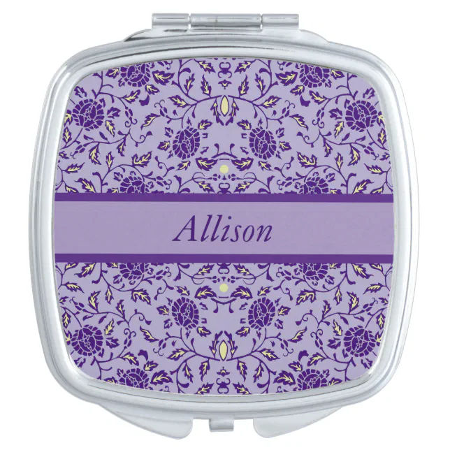 Elegant Flowery Purple Damask