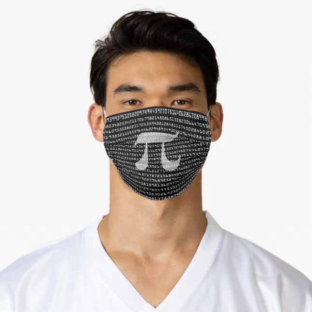 Many Many Digits of Pi Mathematical Constant Adult Cloth Face Mask