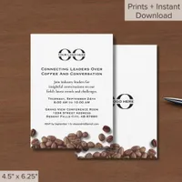 Coffee Breakfast Meeting Invitation with Logo