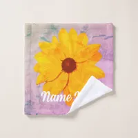 Sunflower Vintage Pink Wash Cloth