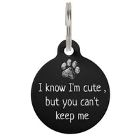 Funny Cute Pet Dog Name Tags - Customized Unique