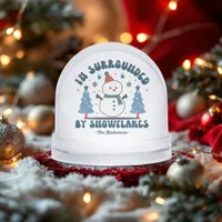 I'm Surrounded By Snowflakes Funny Custom Snow Globes
