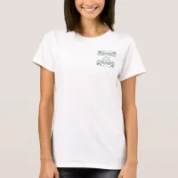 aqua  black  Chic Business promotional Tshirt