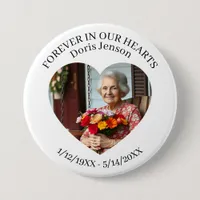 Memorial or Vigil Keepsake | Forever in our Hearts Button