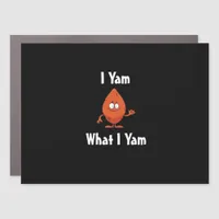 I Yam What I Yam Basic Design For Thanksgiving Car Magnet