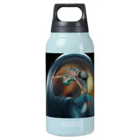 Cute Mermaid Joyfully Swimming  Insulated Water Bottle