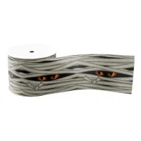 Mummy Eyes Halloween Orange ID685 Grosgrain Ribbon